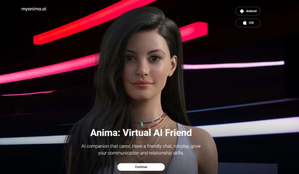 Anima AI – AI Girlfriend mit Beziehungstiefe