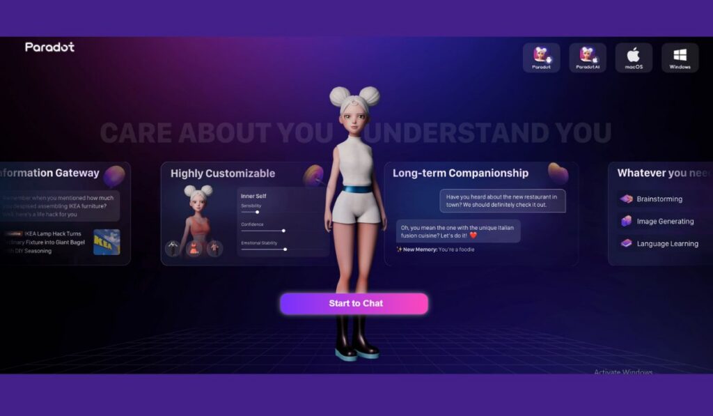 Paradot AI – Sanft & empathisch
