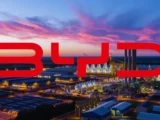 BYD-Aktienkurs-Chart mit Aufwärtstrend im März 2026, 200-Tage-Linie und Symbol für steigende europäische Verkaufszahlen