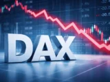 DAX Chart fällt unter 23000 Punkte wegen steigender Ölpreise und Zinsunsicherheit im März 2026
