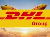 DHL-Aktie mit stark steigendem Kurs am 8. April 2026, grüner Aufwärtspfeil und Logistik-Symbolen wie Paket und Flugzeug im Hintergrund