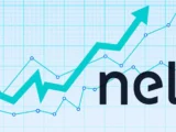 NEL ASA Aktie Chart 2026 mit Kurs um 0,187 Euro, Logo des norwegischen Wasserstoff-Spezialisten und Symbol für moderne Elektrolyseur-Anlage