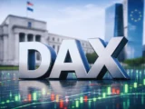 DAX 2026 Analysegrafik mit Darstellung von Kursbewegungen, wirtschaftlichen Faktoren und Markttrends in Deutschland
