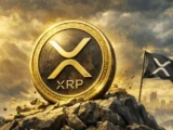 XRP Kursentwicklung mit Kryptowährungsdiagramm und steigenden sowie fallenden Marktbewegungen.