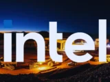 Intel Chip unter Licht mit Fokus auf moderne Halbleitertechnologie
