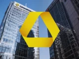 Commerzbank-Zentrale in Deutschland während der Diskussion um eine mögliche Übernahme durch UniCredit.