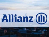 Allianz Logo mit Börsenchart und Dividendeninformationen zur Allianz Aktie 2026