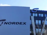 Nordex Aktie Kurschart mit Windrad