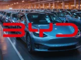 BYD Aktie Kursentwicklung 2026 mit Logo des chinesischen Elektroauto-Herstellers