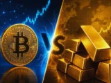 Bitcoin Kurs Chart 2026 mit ETF Symbolen und Krypto Trends