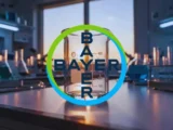 Bayer Aktie im DAX-Handel mit Kursentwicklung, steigende europäische Börsen und fallender Ölpreis im Hintergrund