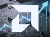 AMD Aktie Chart mit KI-Chips und Prozessoren, Symbol für Technologie-Wachstum 2026