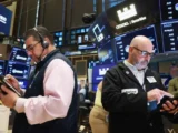 Dow Jones Index Chart mit aktuellem Rückgang