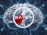 Bayer-Unternehmensgebäude mit eingeblendeter Entwicklung der Bayer-Aktie und Börsenkurs im Juni 2026.