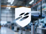 Logo von DroneShield mit Counter-Drone-Technologie im Hintergrund