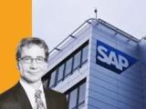 Börsenbildschirm mit SAP Aktienkurs im Xetra-Handel