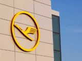 Lufthansa airplane at an airport following Barclays' updated price target.
